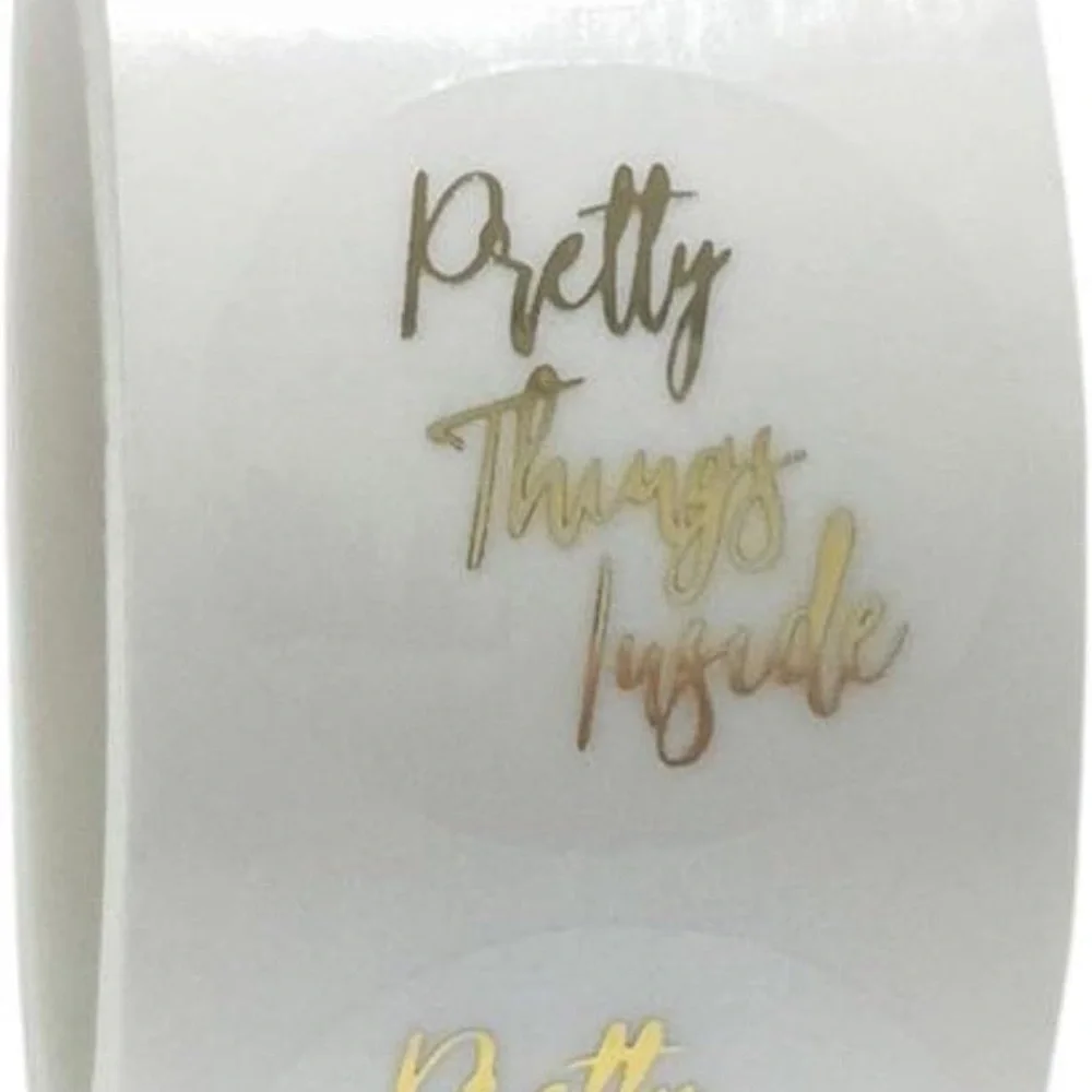 500 Gold “Pretty Things Inside” Stickers